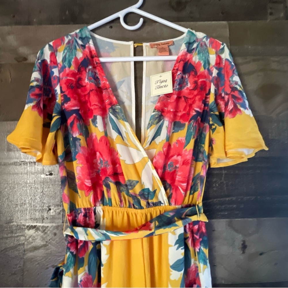 Flying Tomato Yellow Red Maxi Sundress